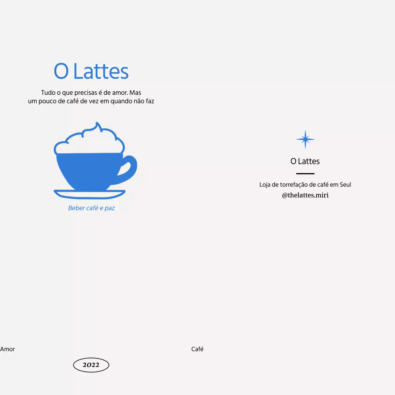 Design calmo de café com ilustrações de café com leite