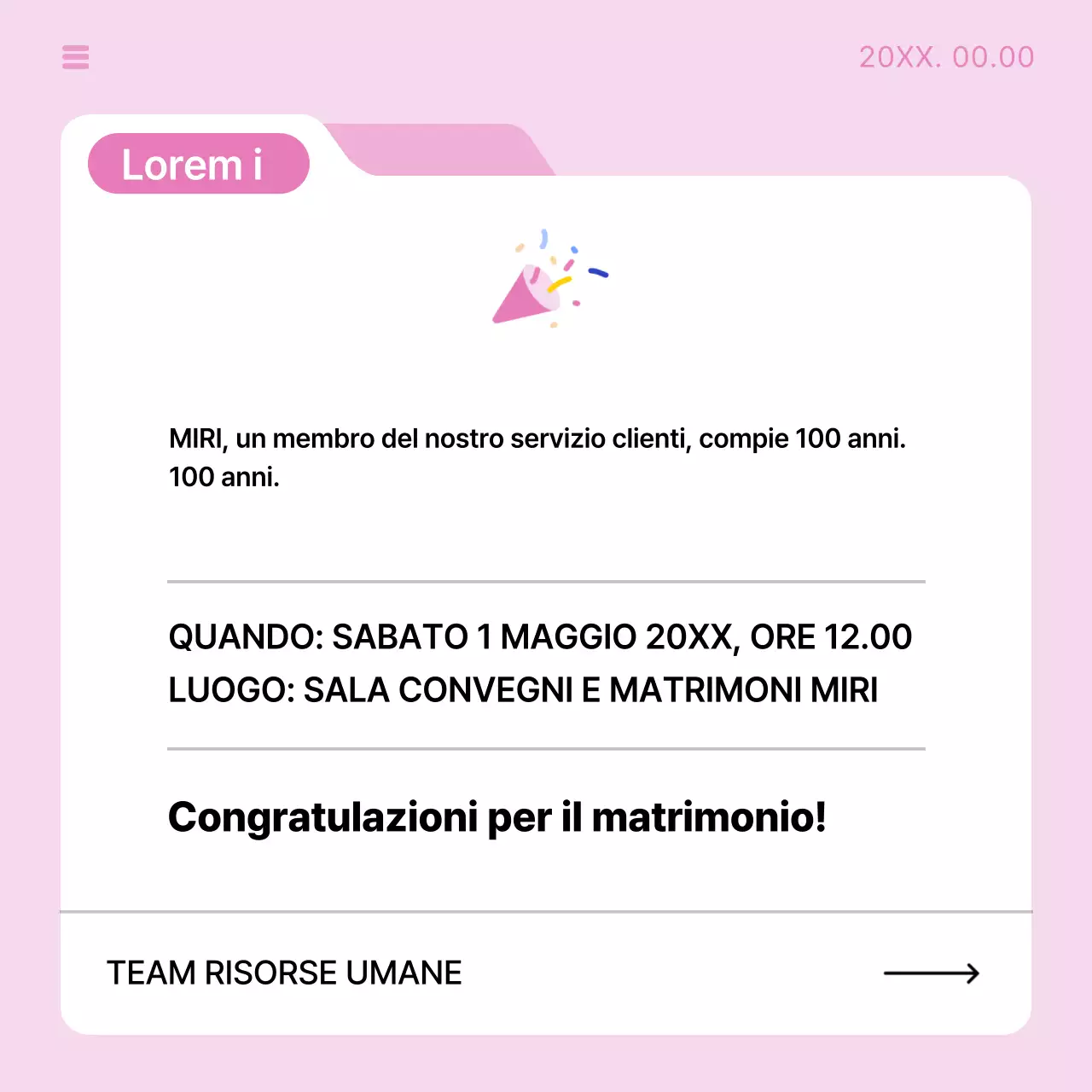 Guida all'annuncio aziendale semplice in blu