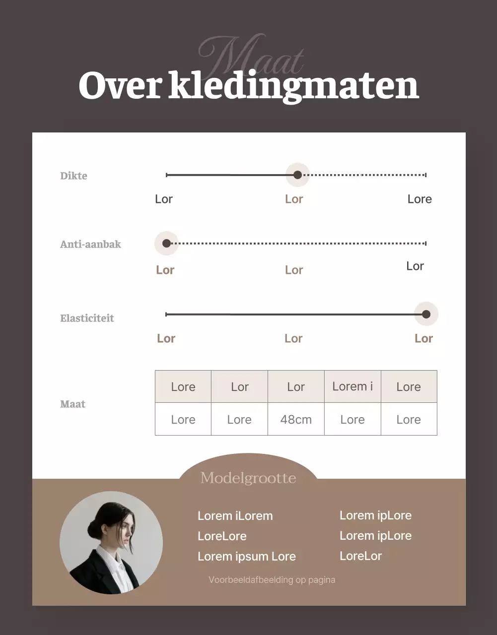 Een modern modecentrum promoten op een beige achtergrond