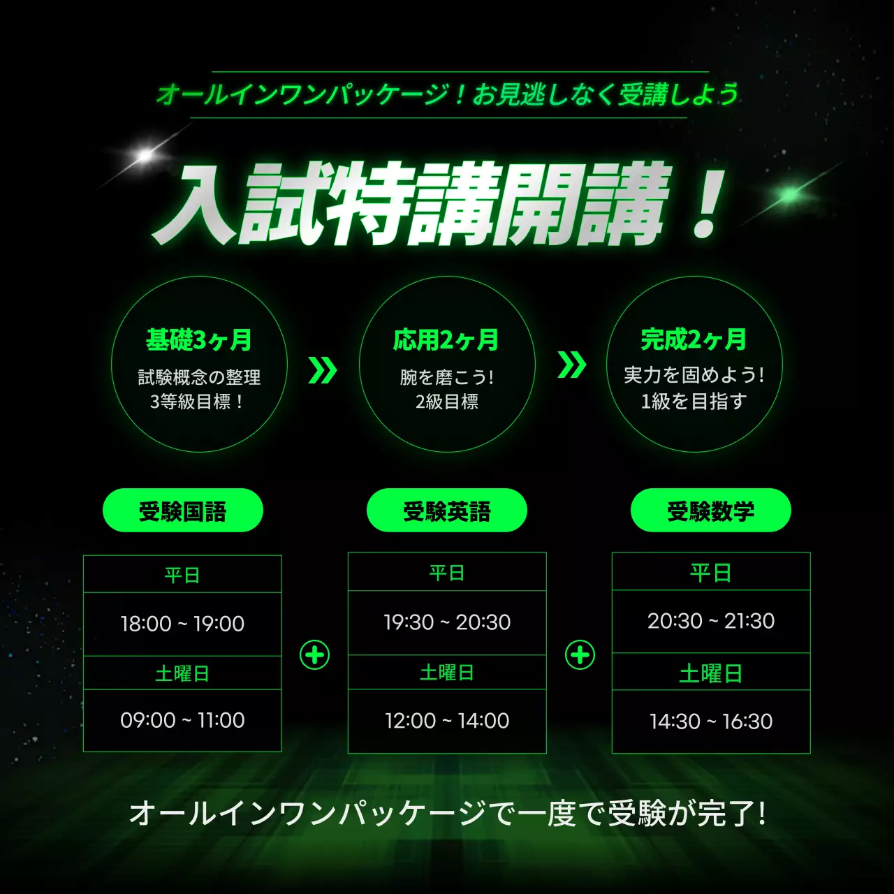 緑 モダン 教育 チラシ Instagram カルーセル