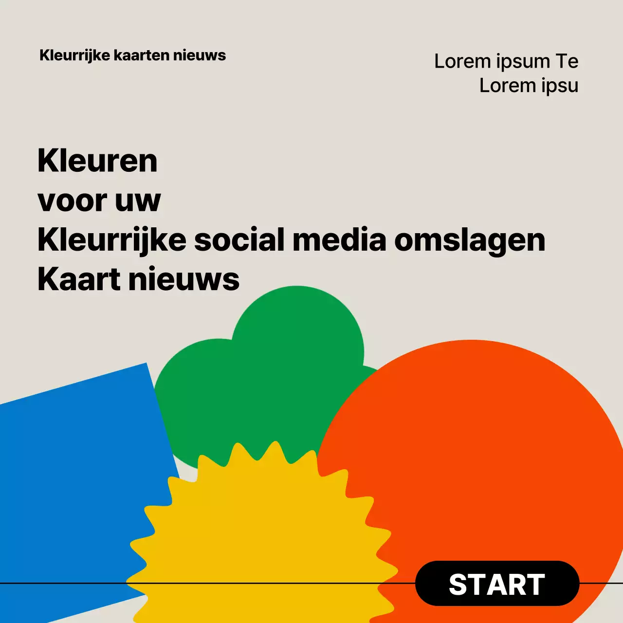 Iriserend en modern sjabloon nieuwsbrief