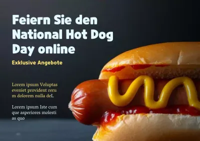 Feiern Sie den National Hot Dog Day online