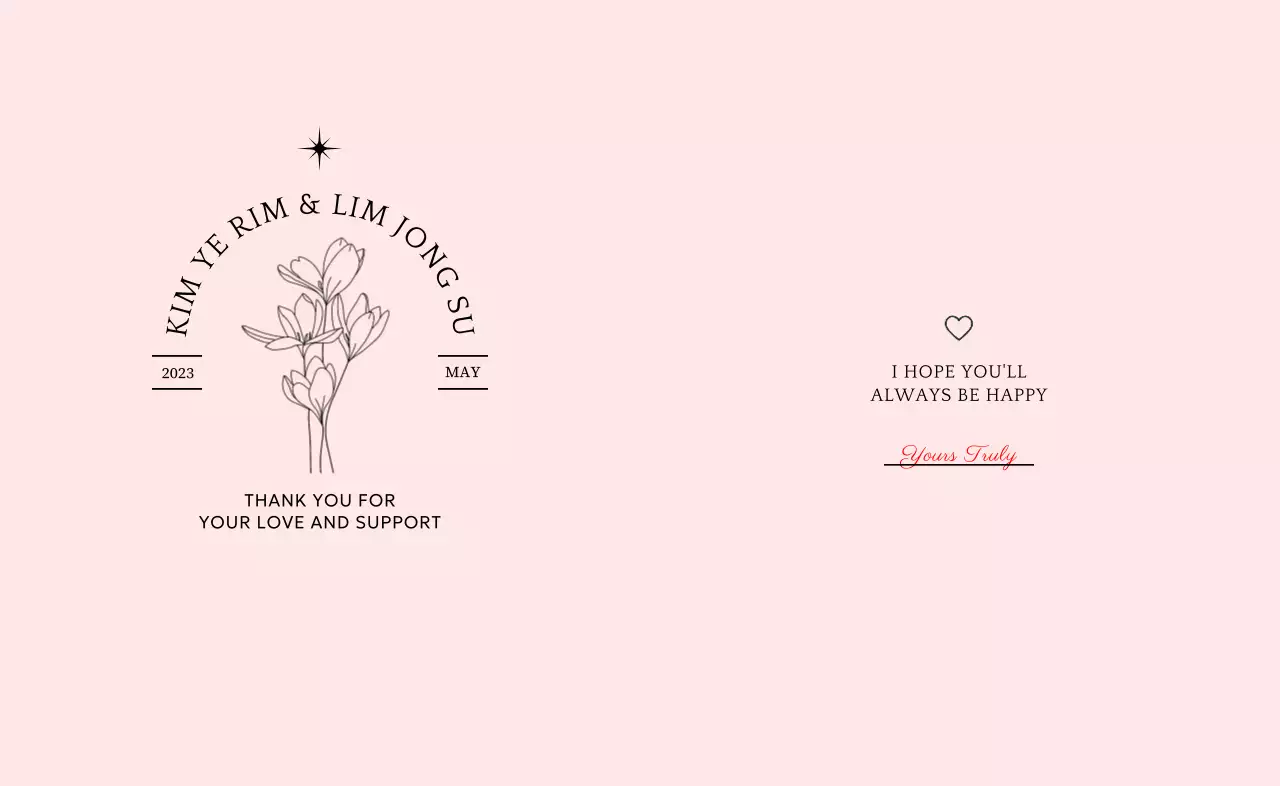 Criar lembranças de casamento com tipografia e ilustrações florais