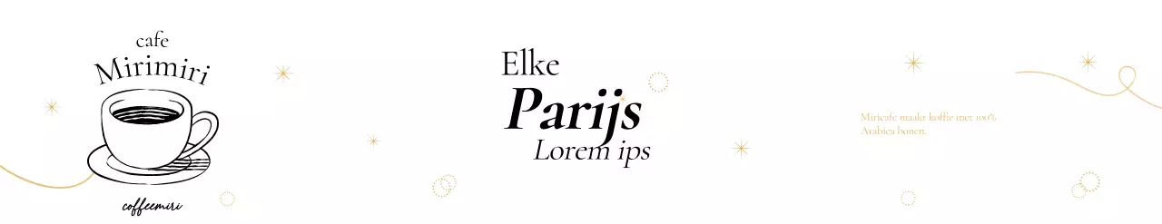 Promoot een chic café met lijnillustraties