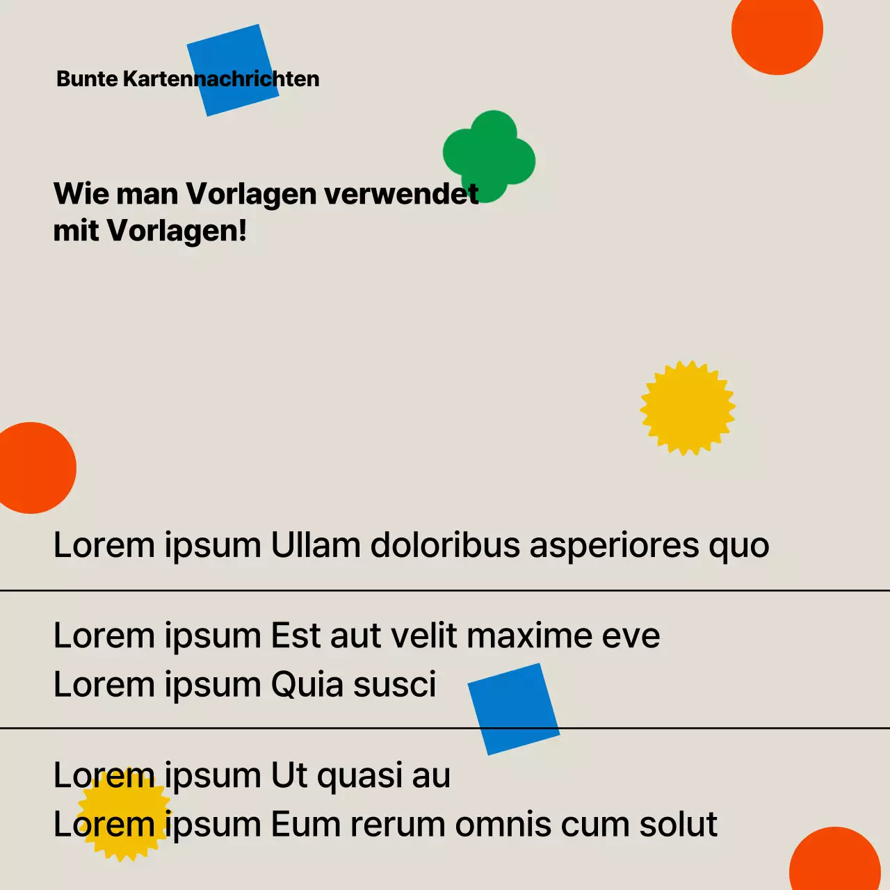 Schillernde und moderne Vorlage Newsletter