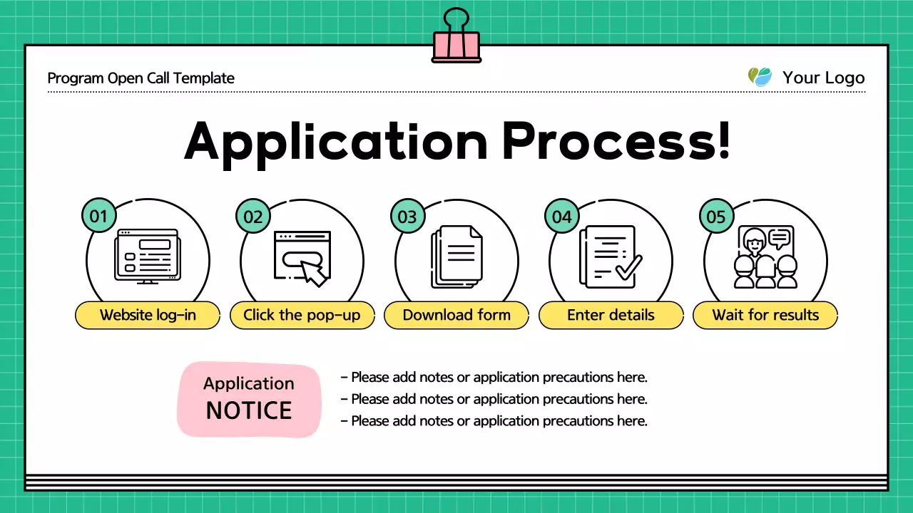 Green Modern Program Announcement Presentation