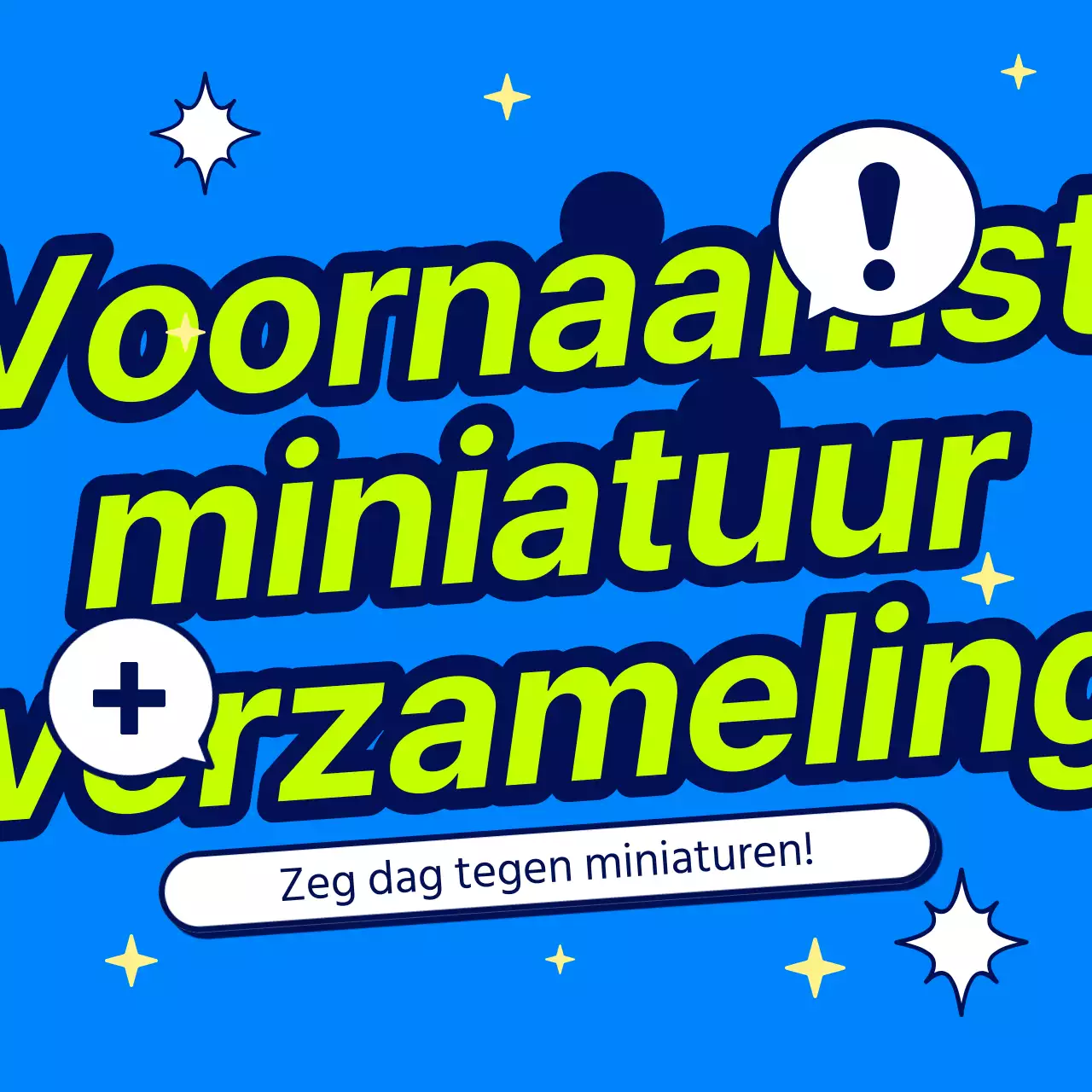 Nieuwsbrieven met blauwe en groene hoofdminiaturen