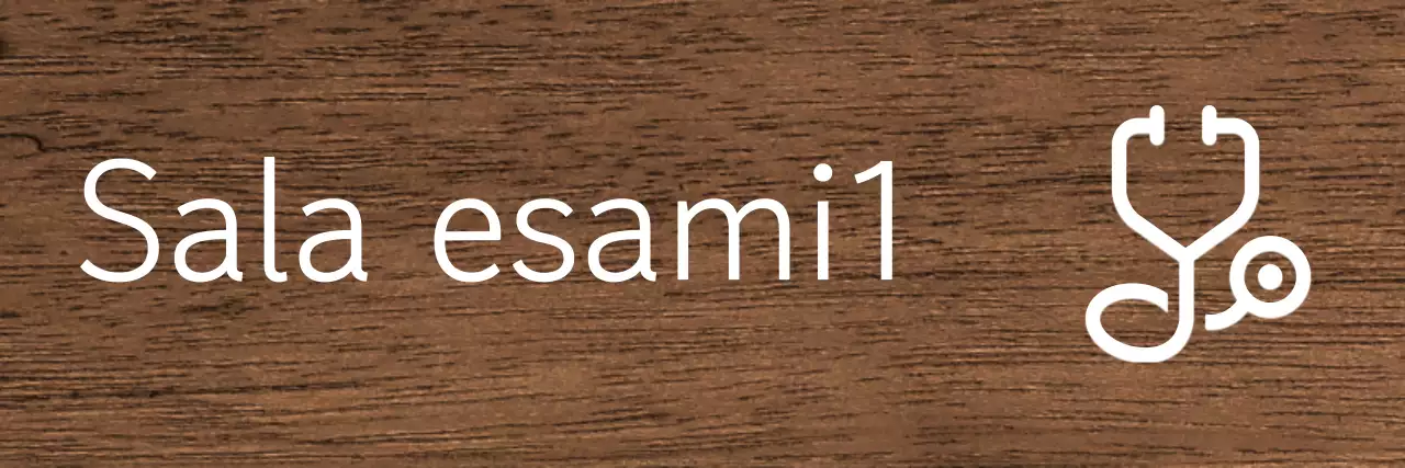 Guida all'icona dell'ospedale con testo bianco e sfondo scuro