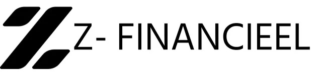 Een modern financieel bedrijf met een logo in jet-illustratie