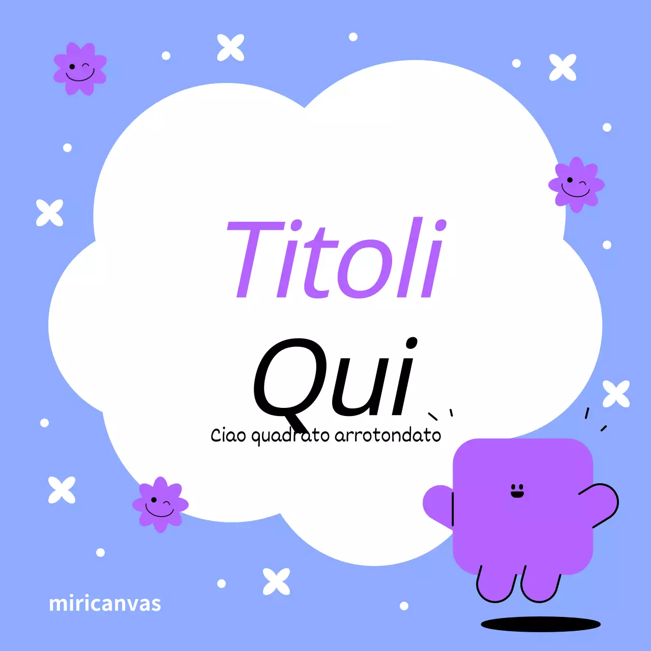 Copertina semplice con codice colore giallo e viola