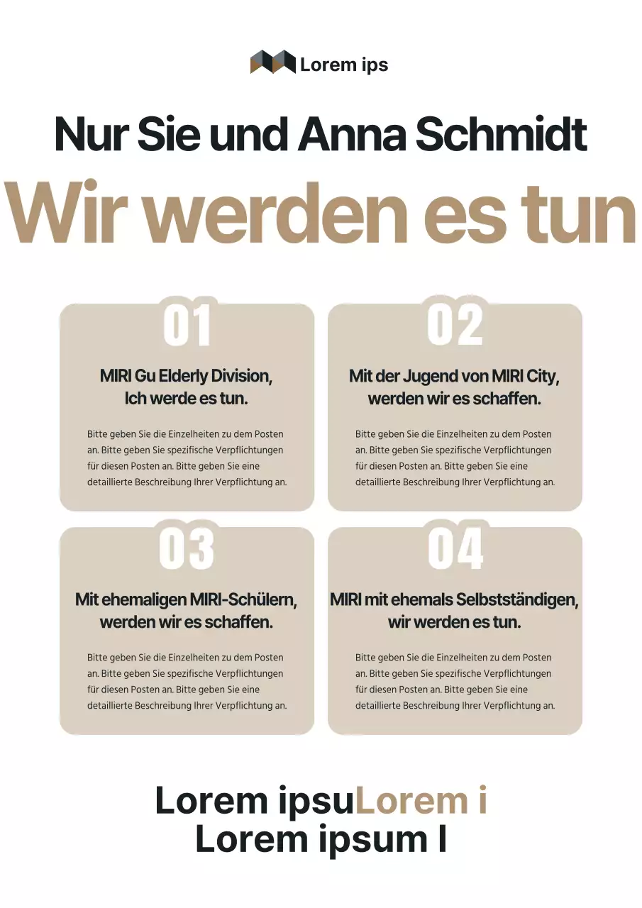 Eine schlichte Kampagne in Beige und Schwarz für die Parlamentswahl