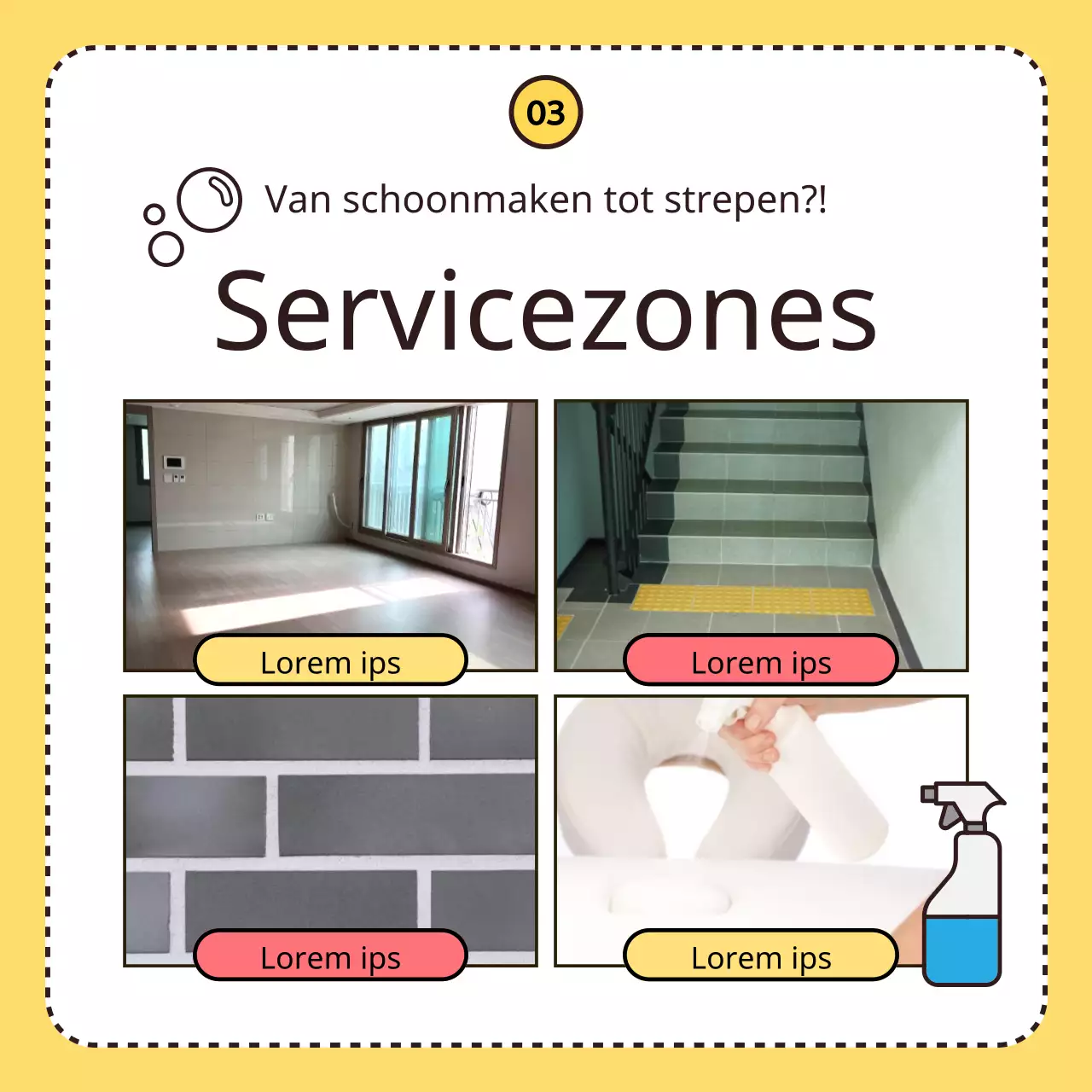 Promoot je gele, leuke schoonmaakbedrijf