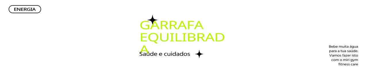 Tipografia verde e preta para promoção de um health club