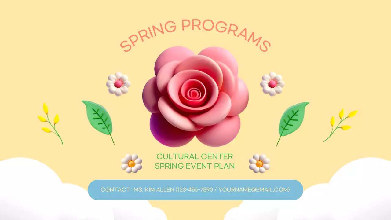 옐로우 컬처 봄 이벤트 홍보 프레젠테이션