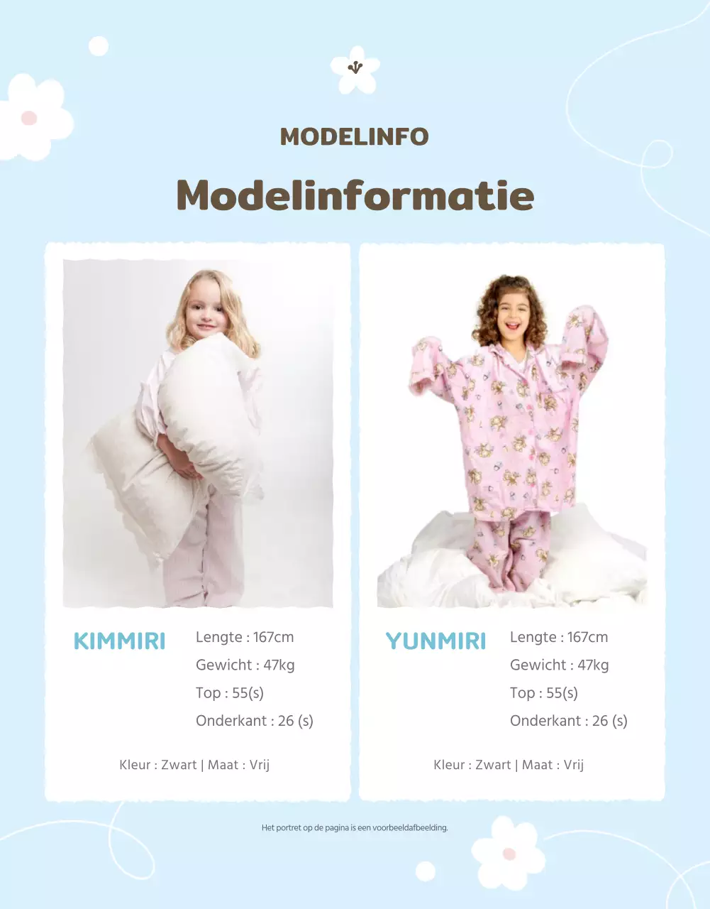 Schattige lentekleding voor kinderen in geel en blauw Productinformatie