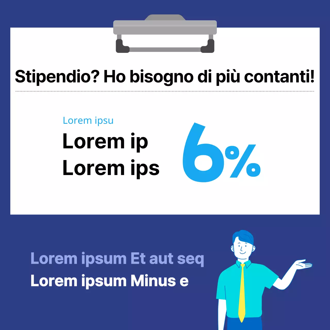 Una moderna guida alla negoziazione salariale in blu e azzurro