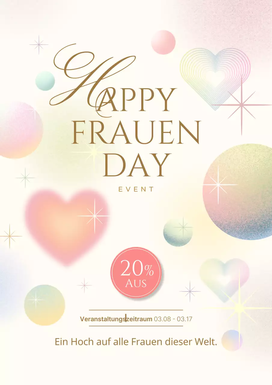 Förderung des Frauentags im Trend in Elfenbein