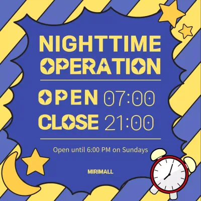 Blue Trendy Operation Announcement Social Media Post