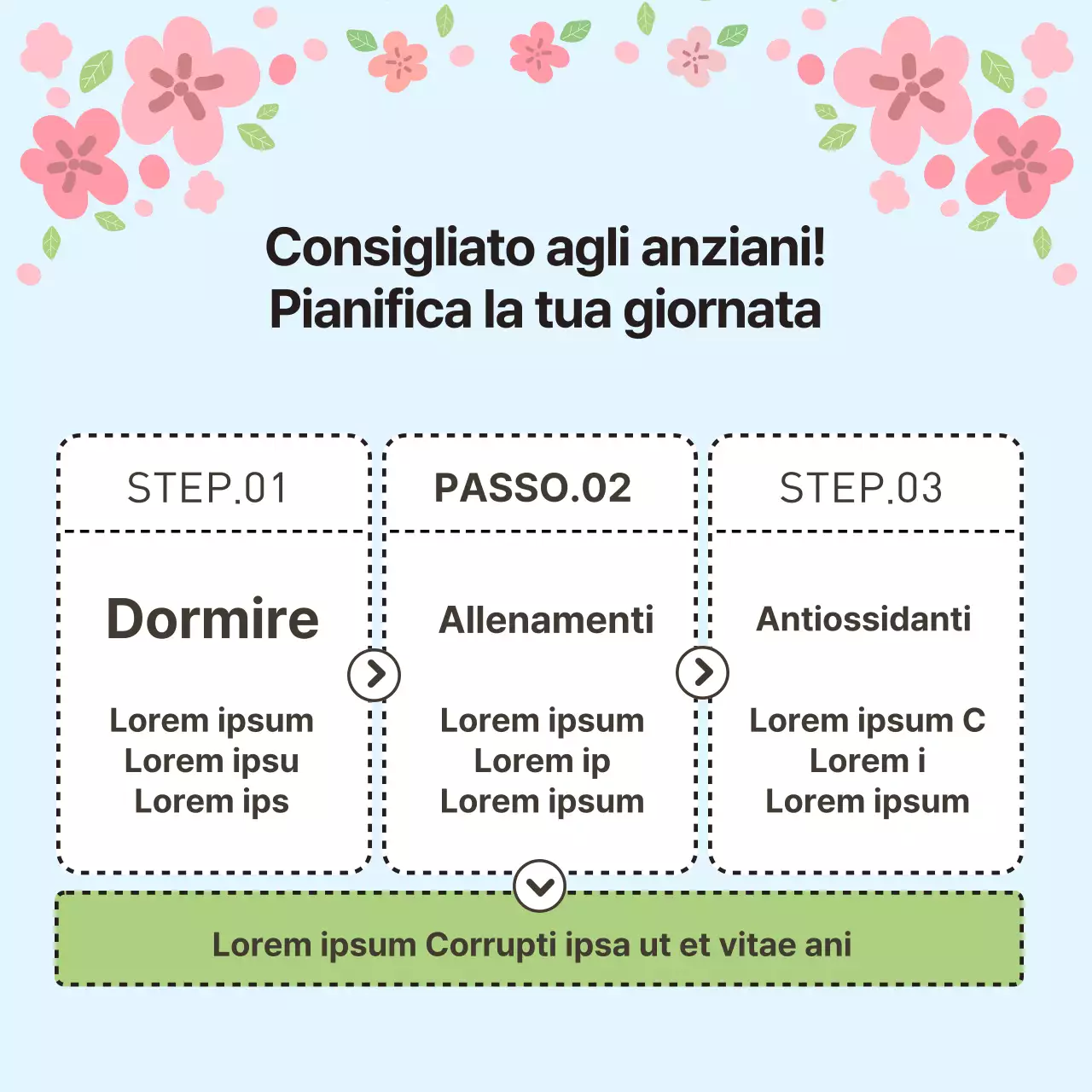 Newsletter sanitaria per anziani rosa e gialla di primavera