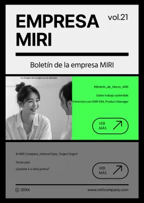 Un moderno anuncio de noticias de empresa en gris y malva