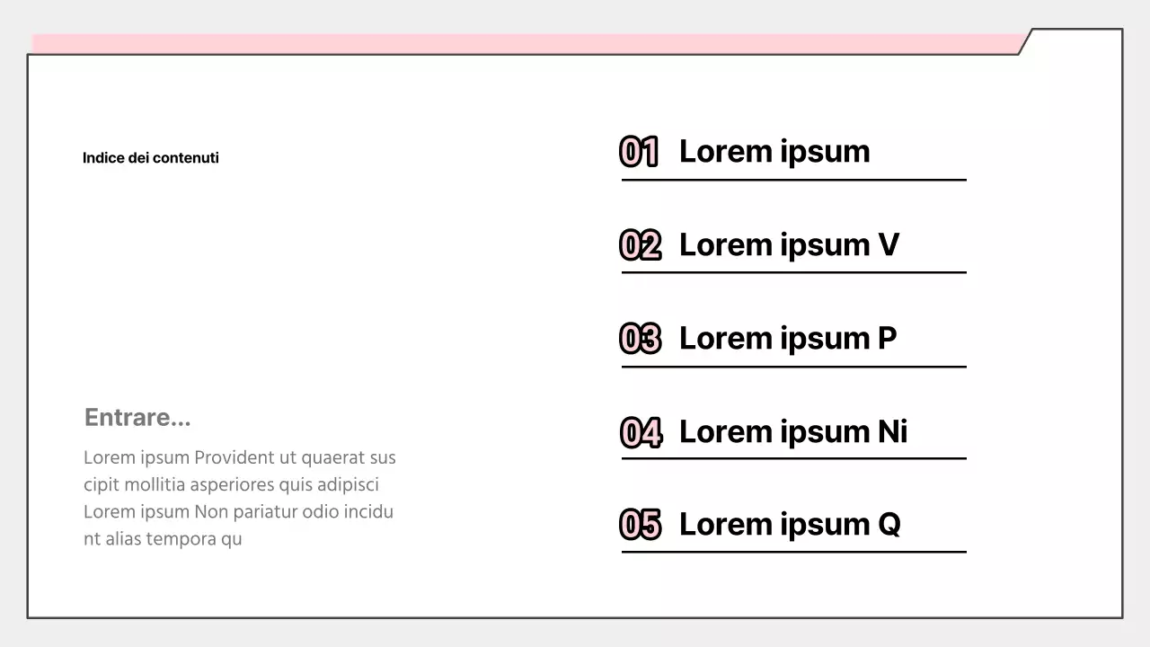 Rapporto sui risultati del sondaggio rosa semplice