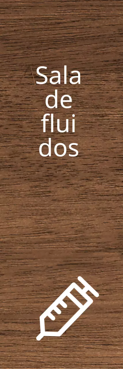 Fundo escuro texto branco guia de ícones hospitalares