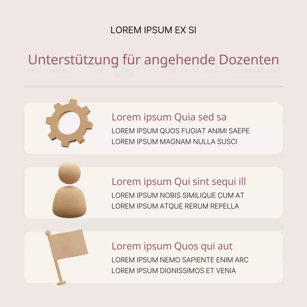 Eine einfache braune und beigefarbene Stellenausschreibung für Tutoren