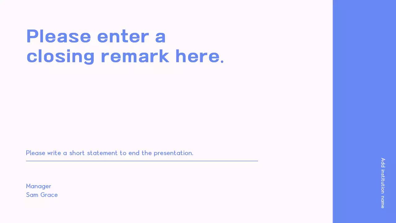 Blue Modern Template Presentation