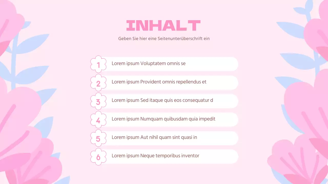 Ein blumiger Frühlingsfest-Planer mit rosa und hellblauen Farbtupfern