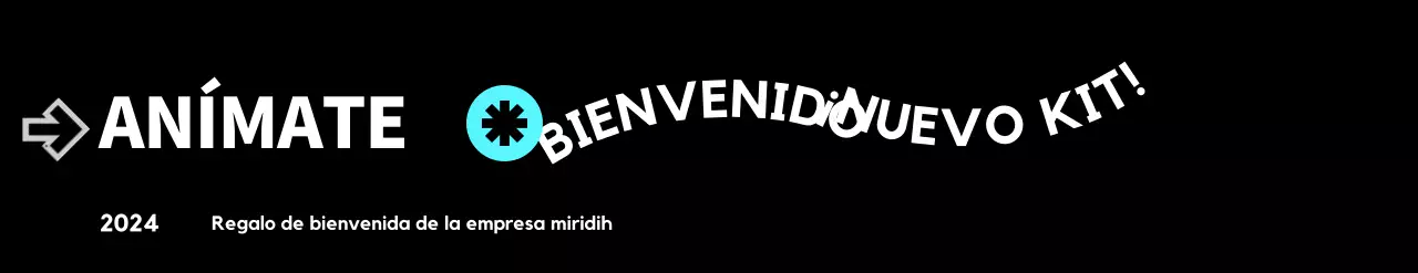 Kit de bienvenida corporativo con conceptos tipográficos