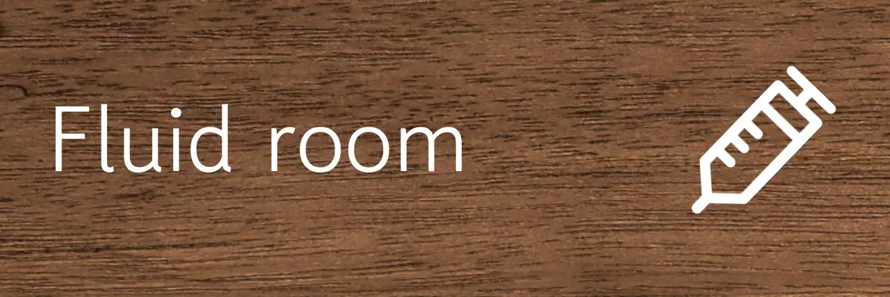 Guide to the dark background white text hospital icon