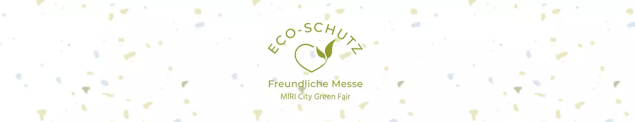 Umweltfreundliches Messekonzept mit Grünem-Punkt-Muster