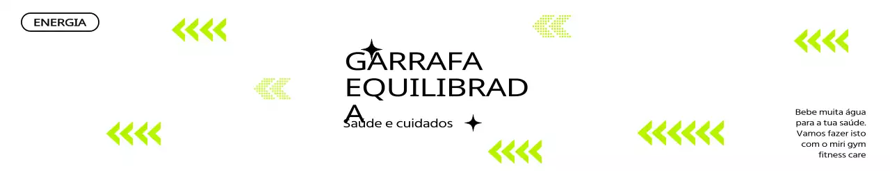 Tipografia verde e preta para promoção de um health club