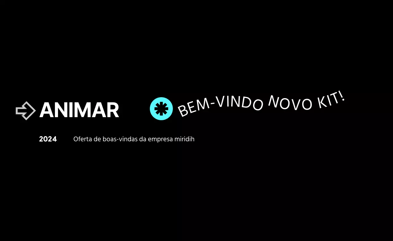 Kit de boas-vindas para empresas com conceitos tipográficos