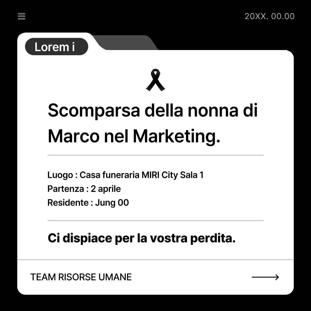 Guida all'annuncio aziendale semplice in blu