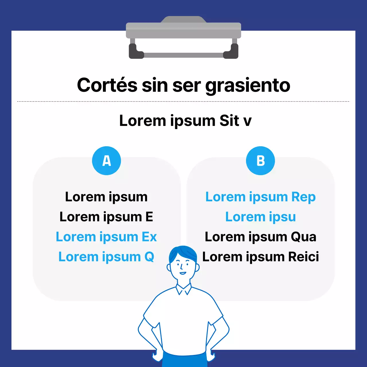 Una guía moderna de negociación salarial en azul y azul claro