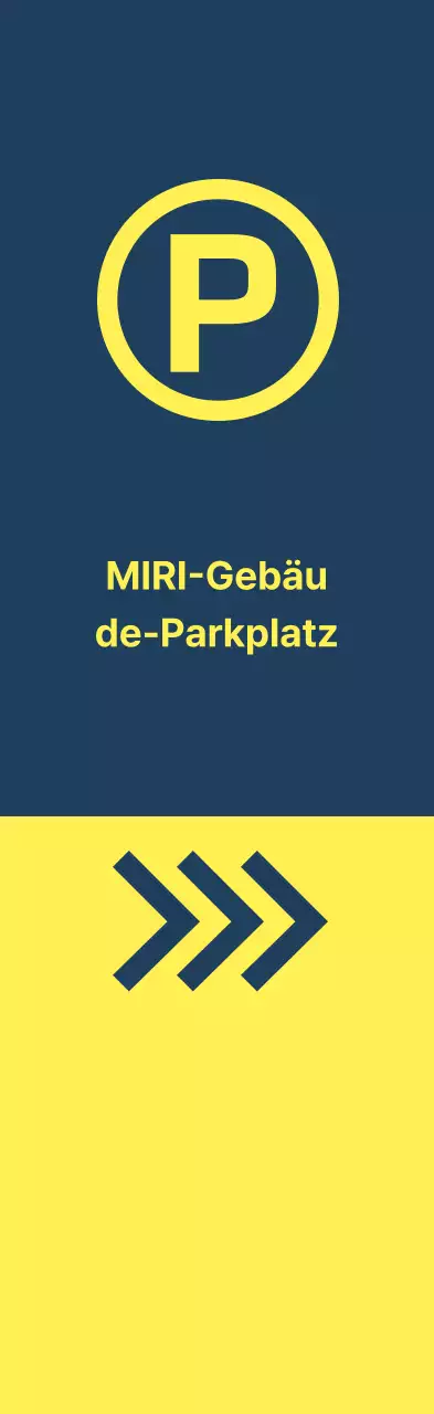 Indigo-gelbe Parkmöglichkeiten