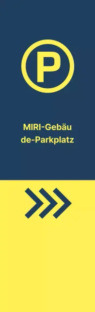 Indigo-gelbe Parkmöglichkeiten