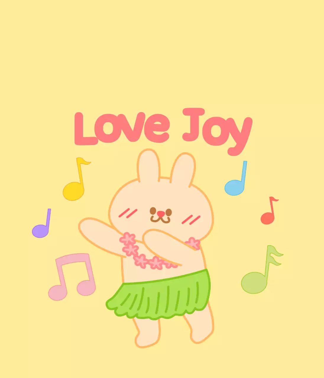 Merchandise with cute character illustrations