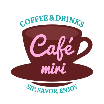 Promosikan cangkir kopi berwarna cokelat dan merah muda