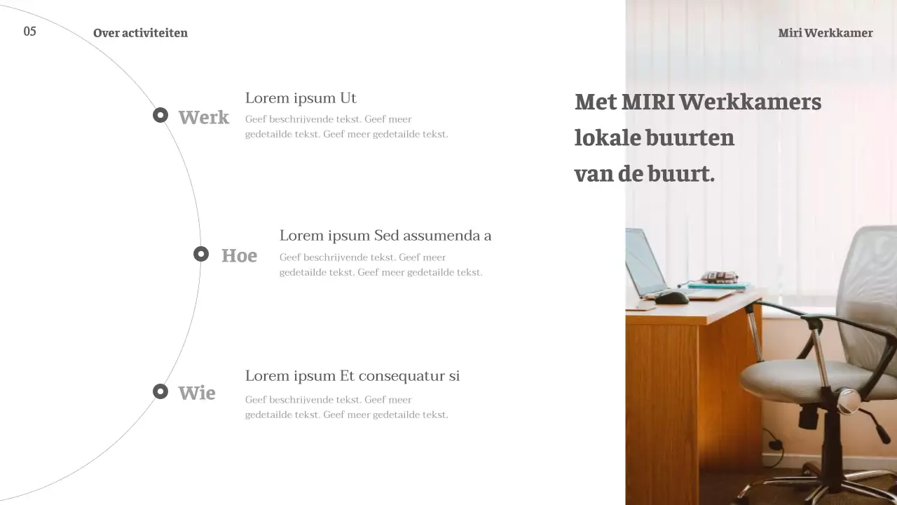 Promoot je verhuurbedrijf met een eenvoudige witte achtergrond