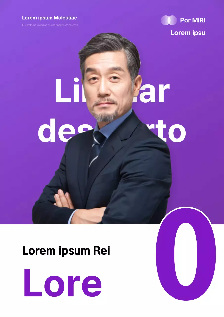 Una sencilla campaña electoral en morado y blanco