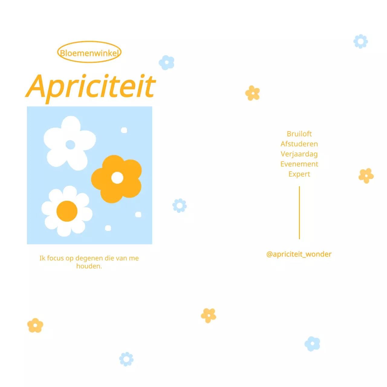 Een schattig bloemenontwerp voor je volgende promotie