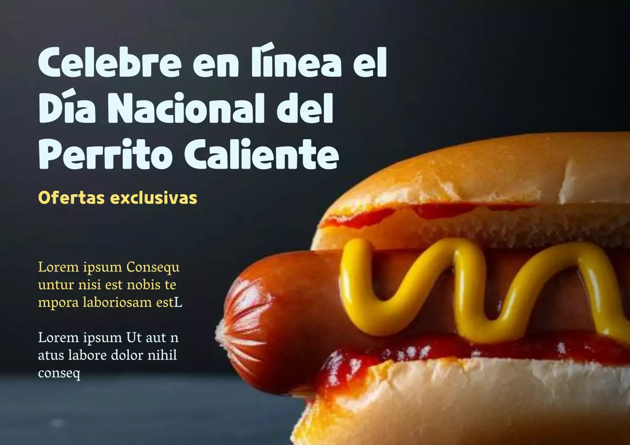 Celebre en línea el Día Nacional del Perrito Caliente