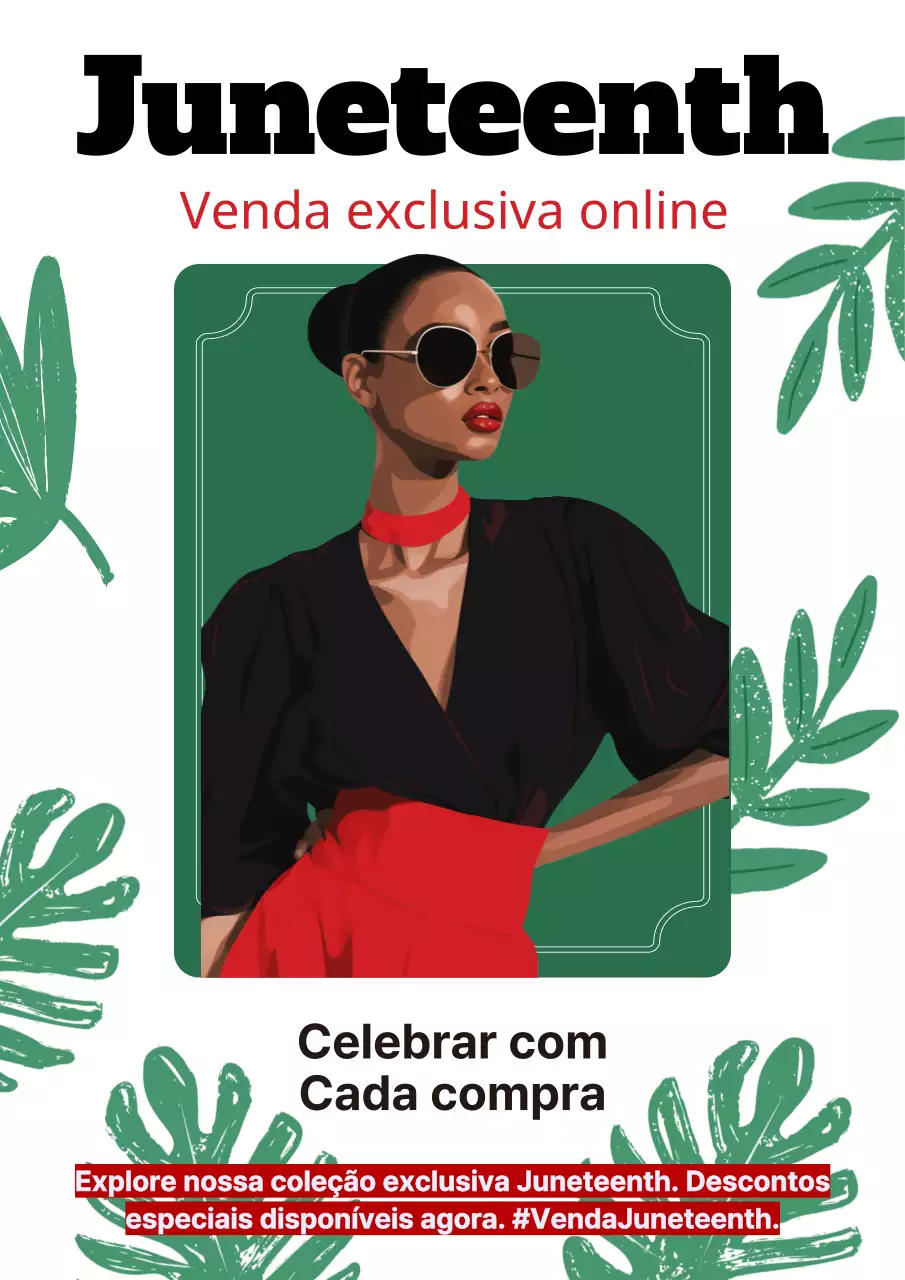 Venda online exclusiva do Juneteenth