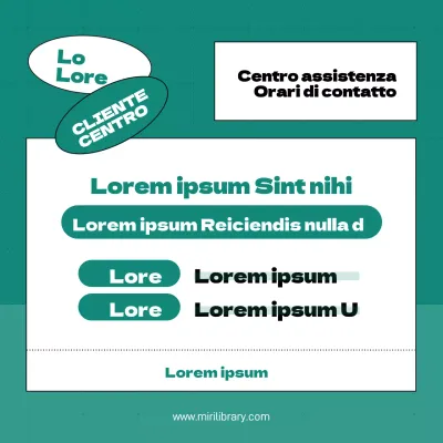 Annunci pubblici di tendenza in bianco e menta
