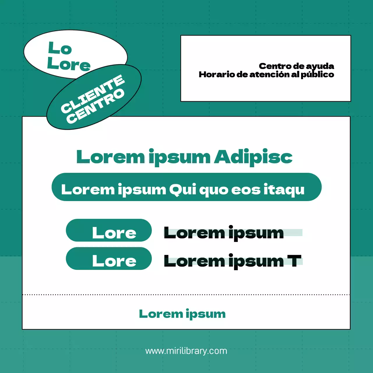 Anuncios públicos de moda en menta y blanco