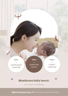 Luxe kraamcadeau in beige en bruin