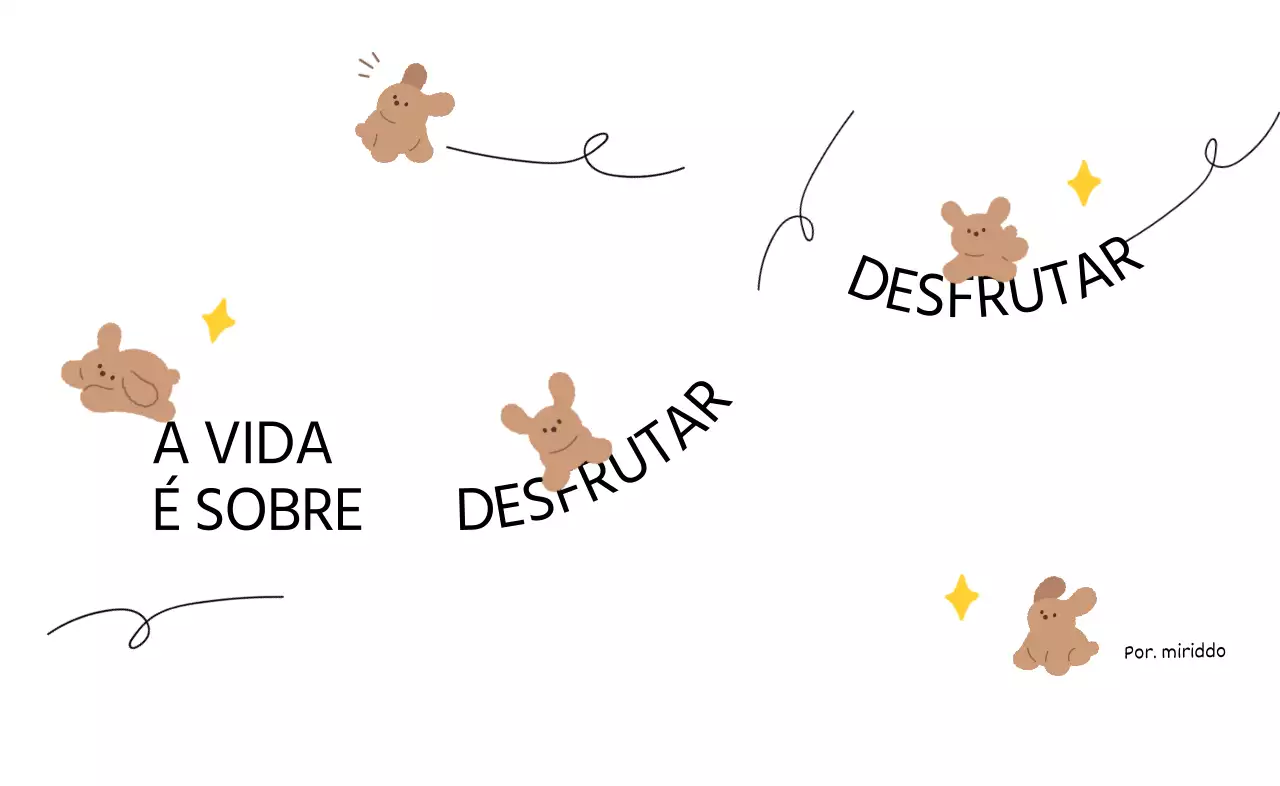 Uma combinação de linhas de desenho e texto com imagens de cachorrinhos fofos Mercadoria personalizada