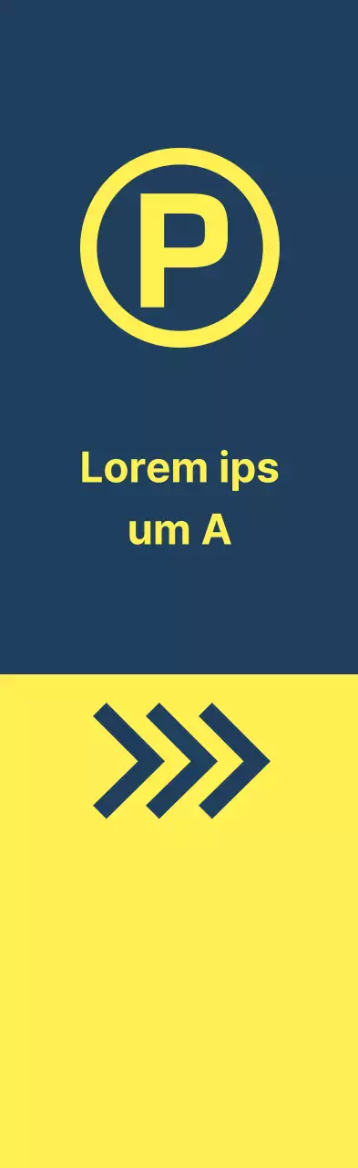 Locais de estacionamento amarelo índigo